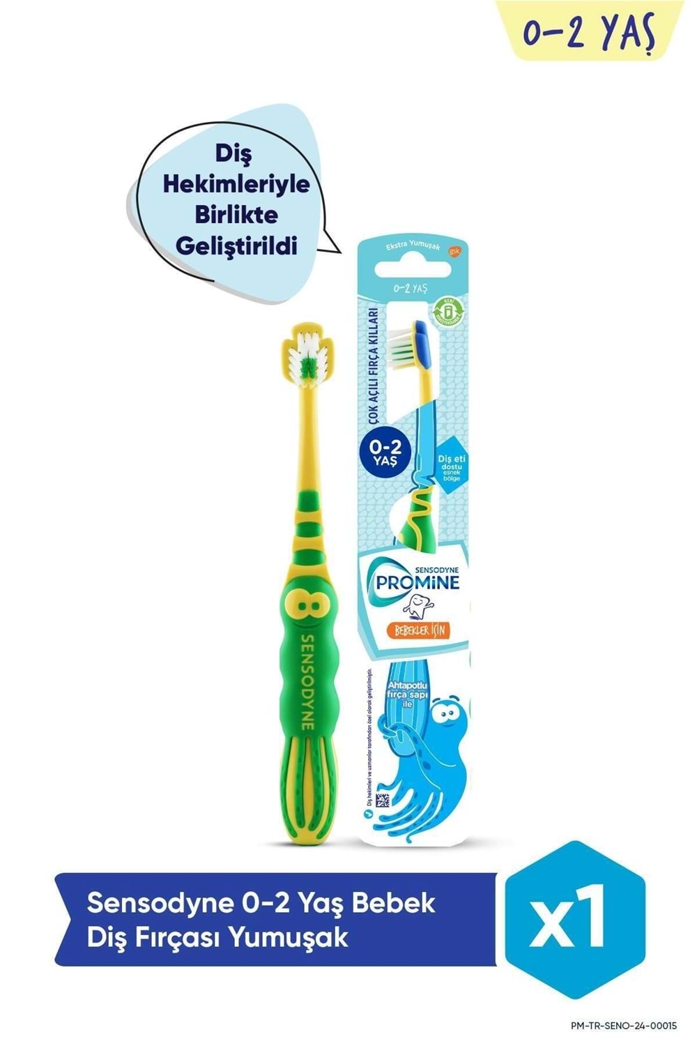Sensodyne Promine 0-2 Yaş Bebekler İçin Ahtapot Karakterli Diş Fırçası Ekstra Yumuşak