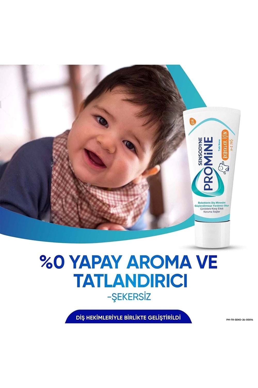 Sensodyne Promine 0-2 Yaş Bebekler İçin Yapay Aroma&Tatlandırıcı İçermeyen Şekersiz Diş Macunu 50ml