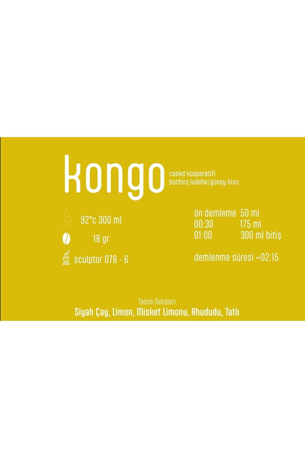 Pines Micro Roastery - Kongo Buchiro Filtre Çekirdek Kahve