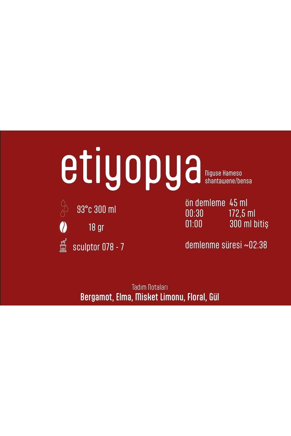 Pines Micro Roastery - Etiyopya Shantawene Filtre Çekirdek Kahve