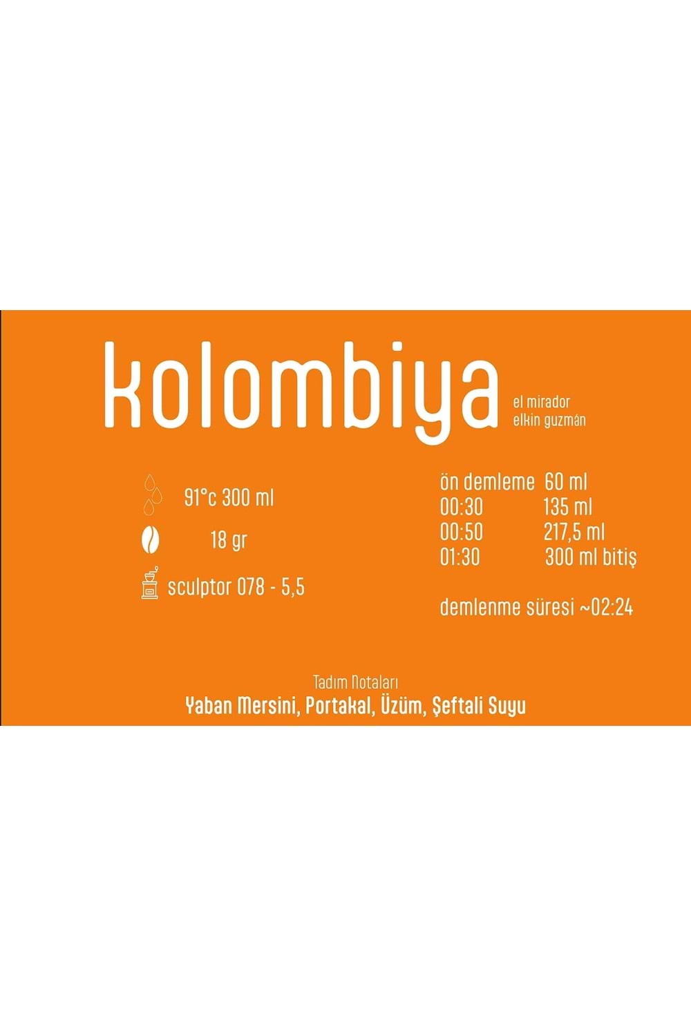 Pines Micro Roastery - Kolombiya El Mirador Filtre Çekirdek Kahve