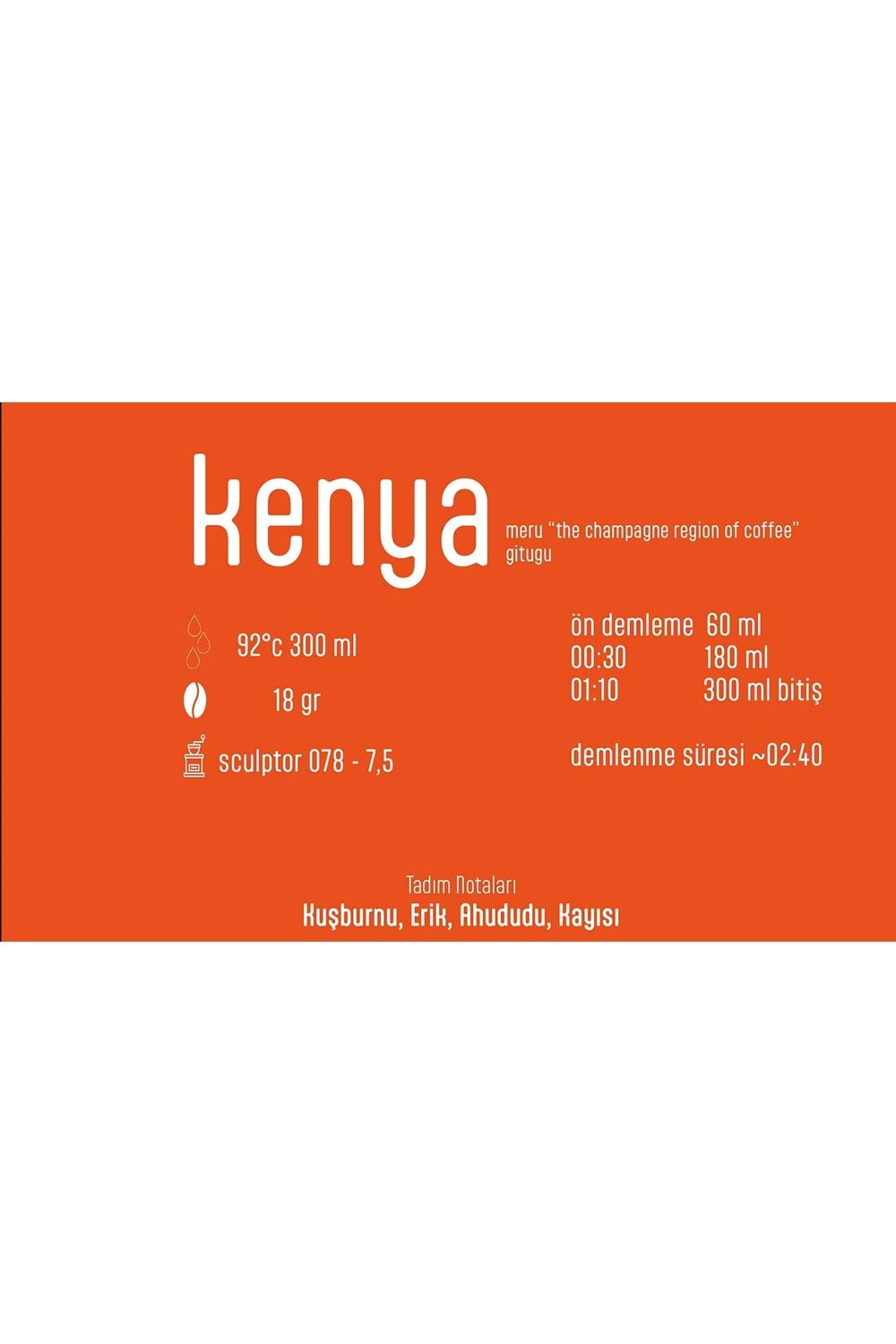 Pines Micro Roastery - Kenya Gitugu Filtre Çekirdek Kahve