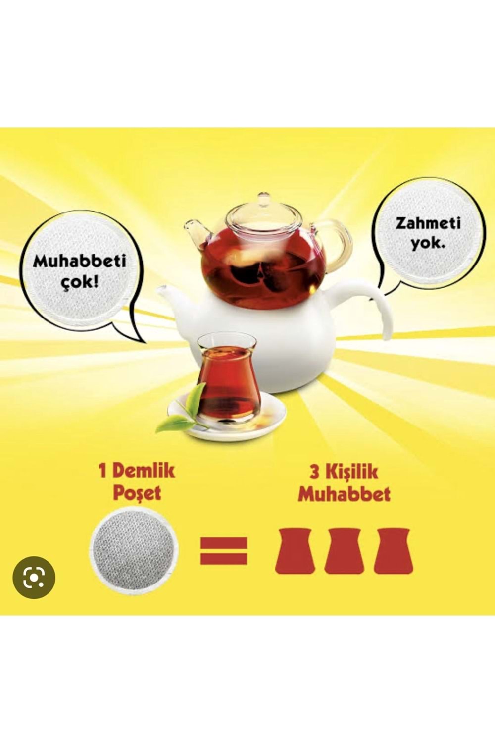 Lazona Demlik Poşet Siyah Çay 3,2 gr. 100'lü