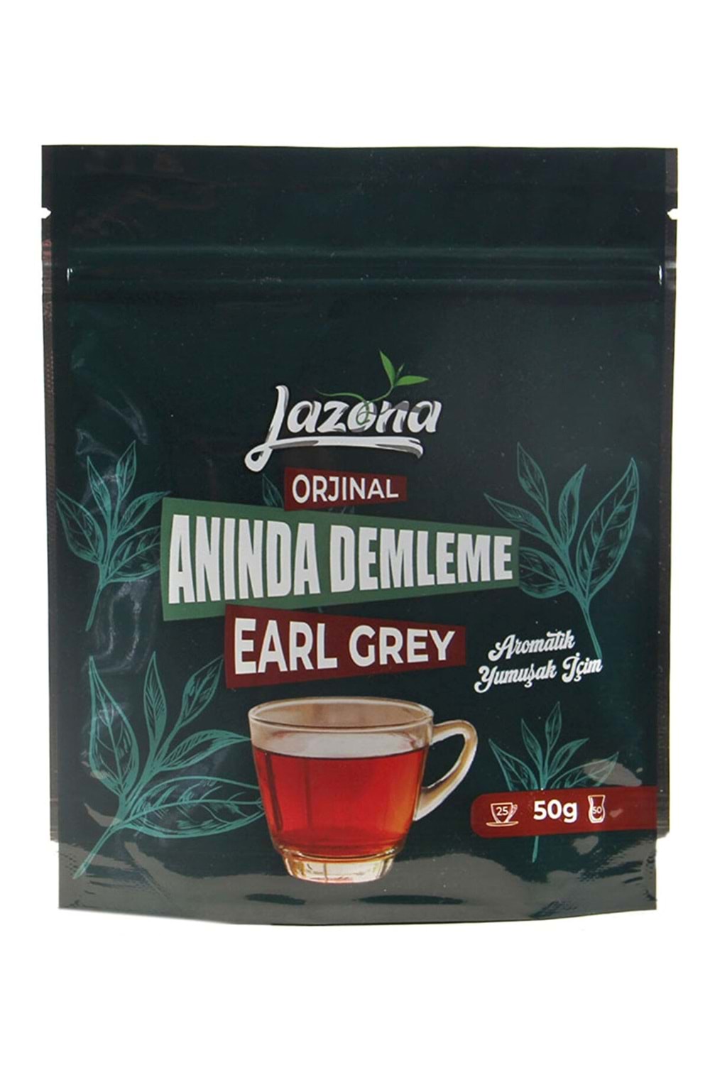 Lazona Anında Demleme Earl Grey Siyah Çay 50 gr. 25'li Tek Dem Paketi ( Bergamotlu )
