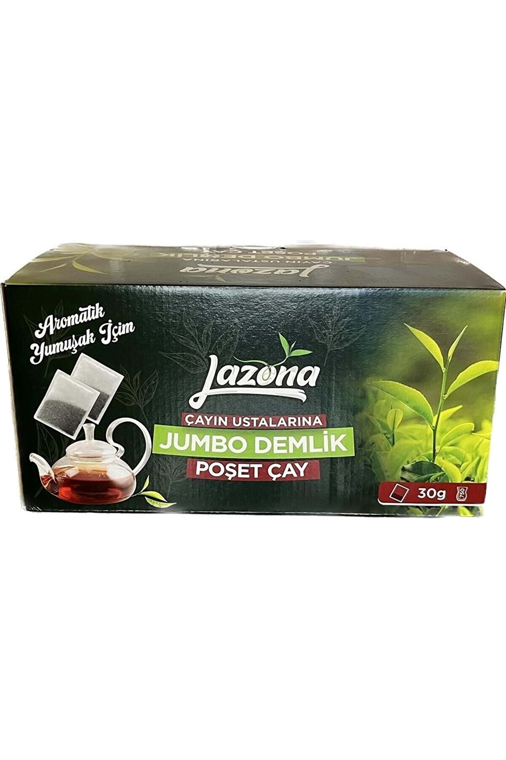 Lazona Jumbo Demlik Poşet Siyah Çay 30 gr. 50'li