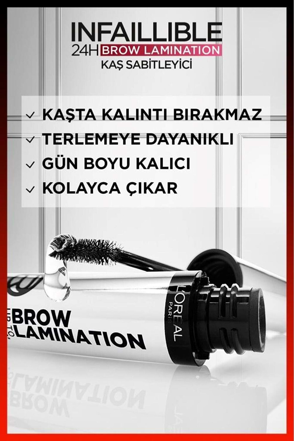 Loreal Paris Infaillible 24H Brow Lamination Şeffaf Kaş Sabitleyici