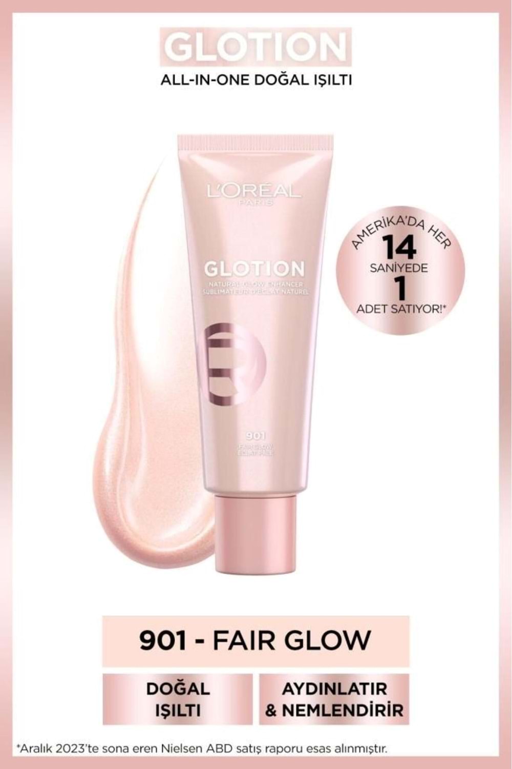 Loreal Paris Glotion All-ın-one Doğal Işıltı 901 - Fair Glow 40 ml