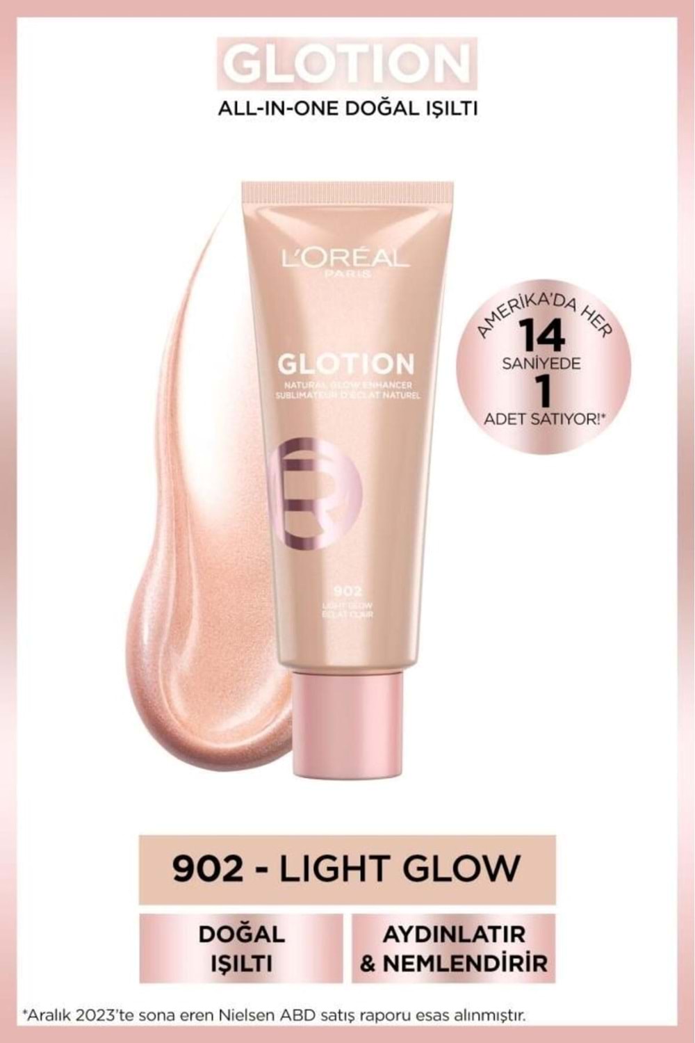 Loreal Paris Glotion All-ın-one Doğal Işıltı 902 - Light Glow 40 ml
