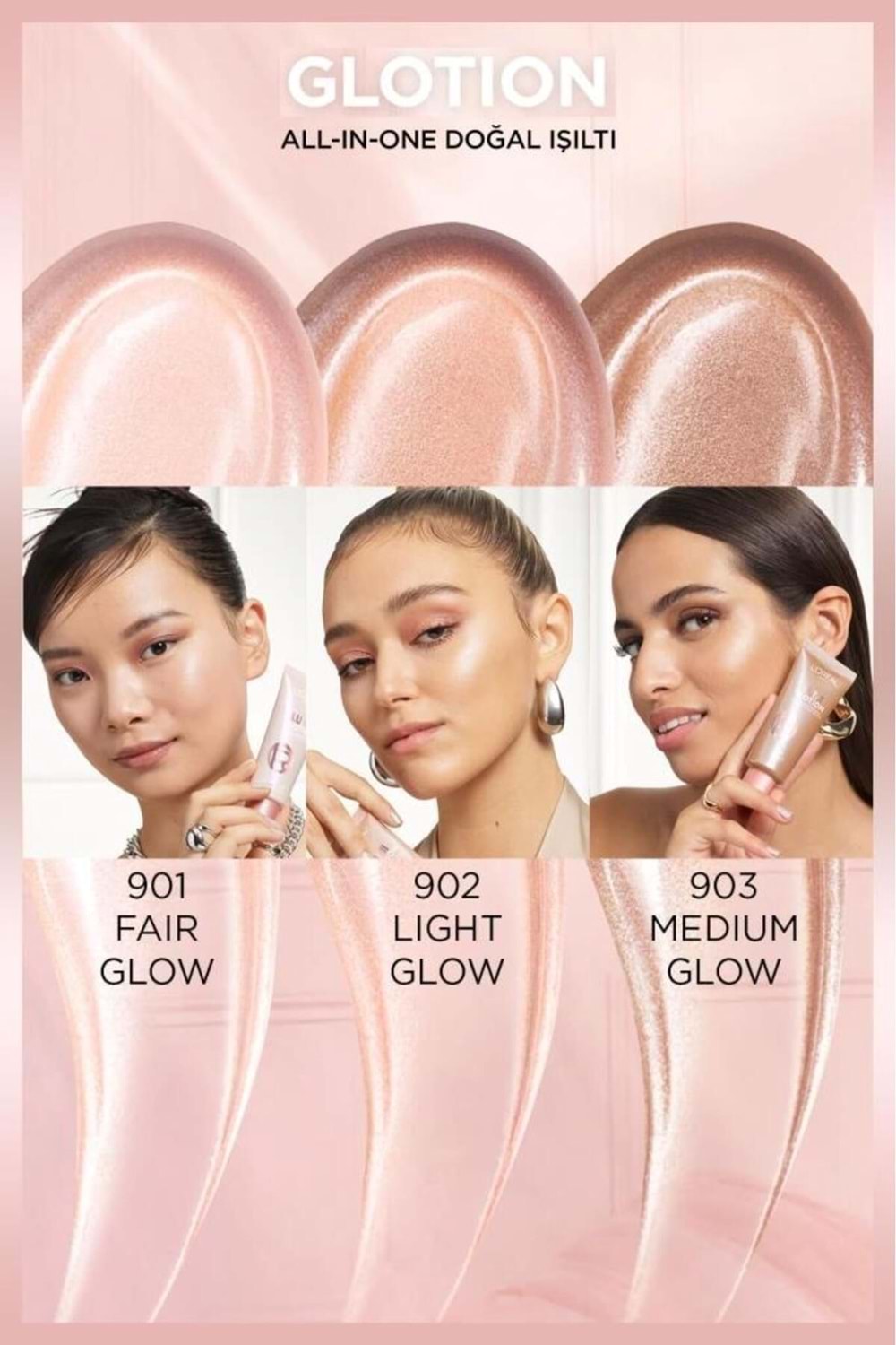 Loreal Paris Glotion All-ın-one Doğal Işıltı 903 - Medium Glow 40 ml