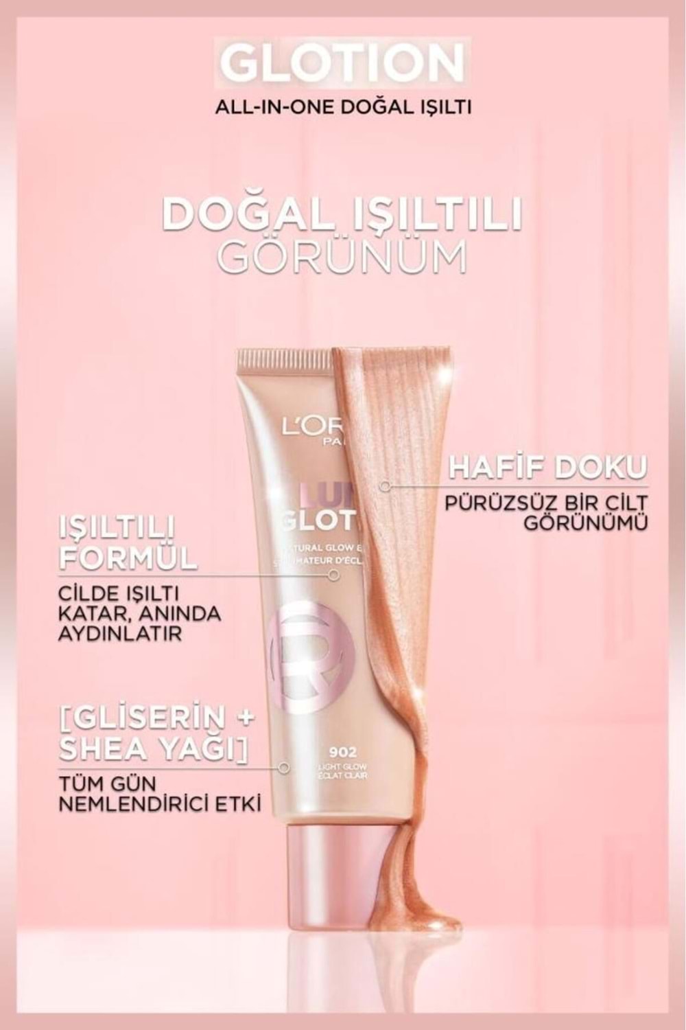 Loreal Paris Glotion All-ın-one Doğal Işıltı 903 - Medium Glow 40 ml