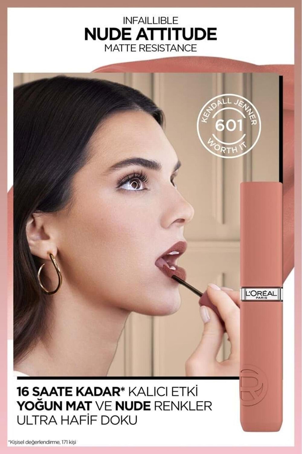 Loreal Paris Infaillible Matte Resistance Likit Mat Ruj - 601 Worth It