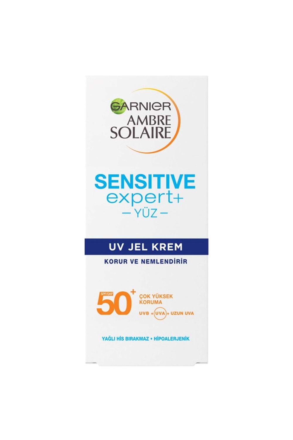 Garnier Ambre Solaire Sensitive Expert Gesicht Gel Creme SPF 50 Güneş Koruyucu 50ml