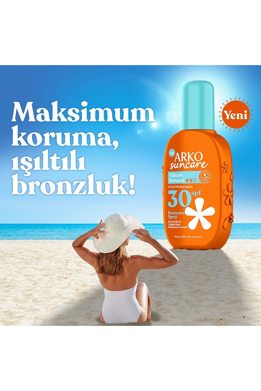 Arko Suncare Spf30 Yüksek Korumalı Vücut Güneş Spreyi 200 ml