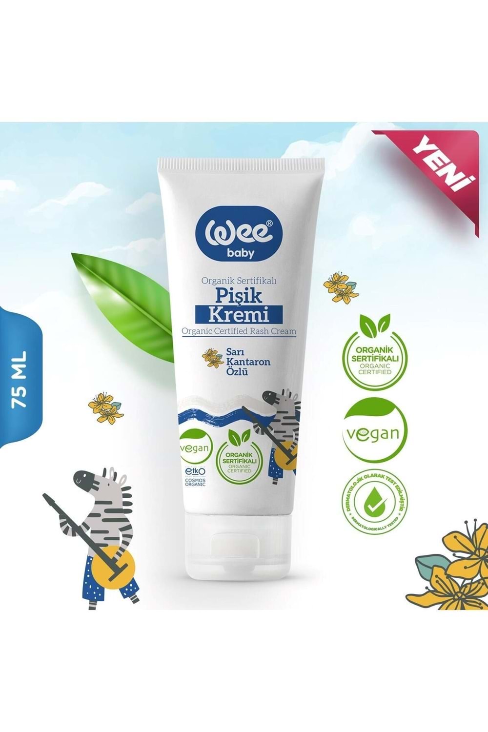 Wee Baby Organik Sertifikalı Pişik Kremi 75 ML