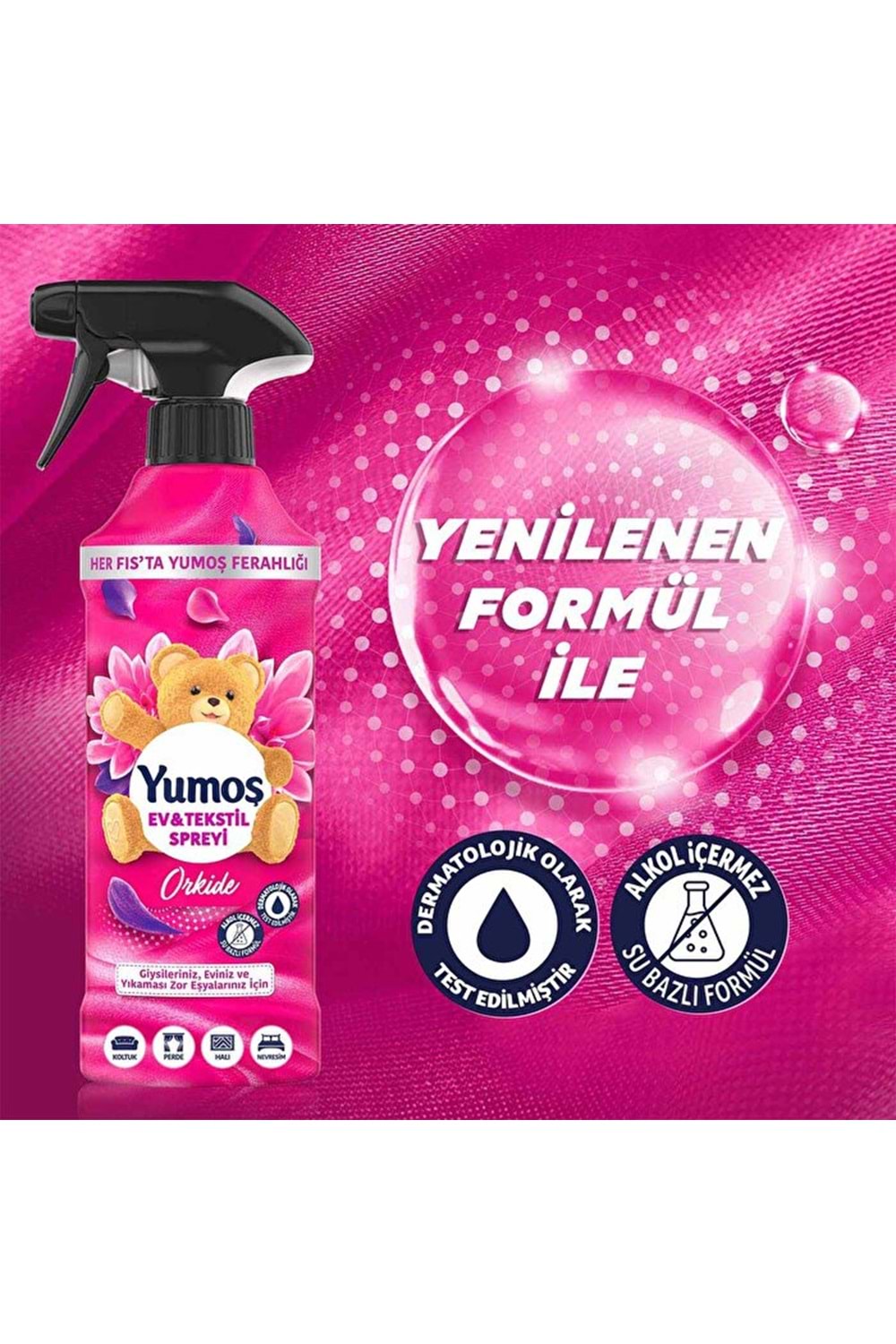 Yumoş Ev veTekstil Spreyi Orkide 450 ml