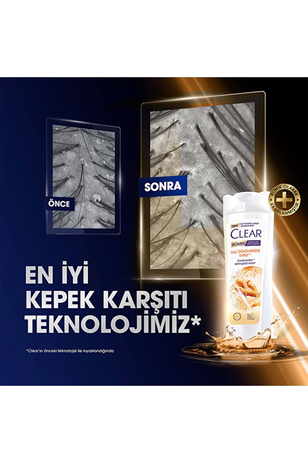 Clear Şampuan Saç Dökülmesine Karşı Zencefil Özü 350 ml
