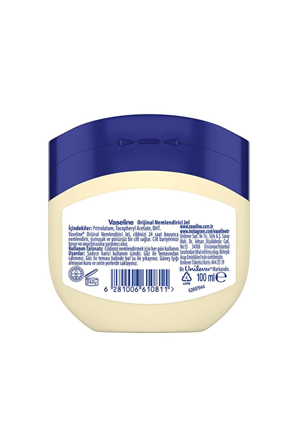 Vaseline Nemlendirici Jel Original 100 ml.