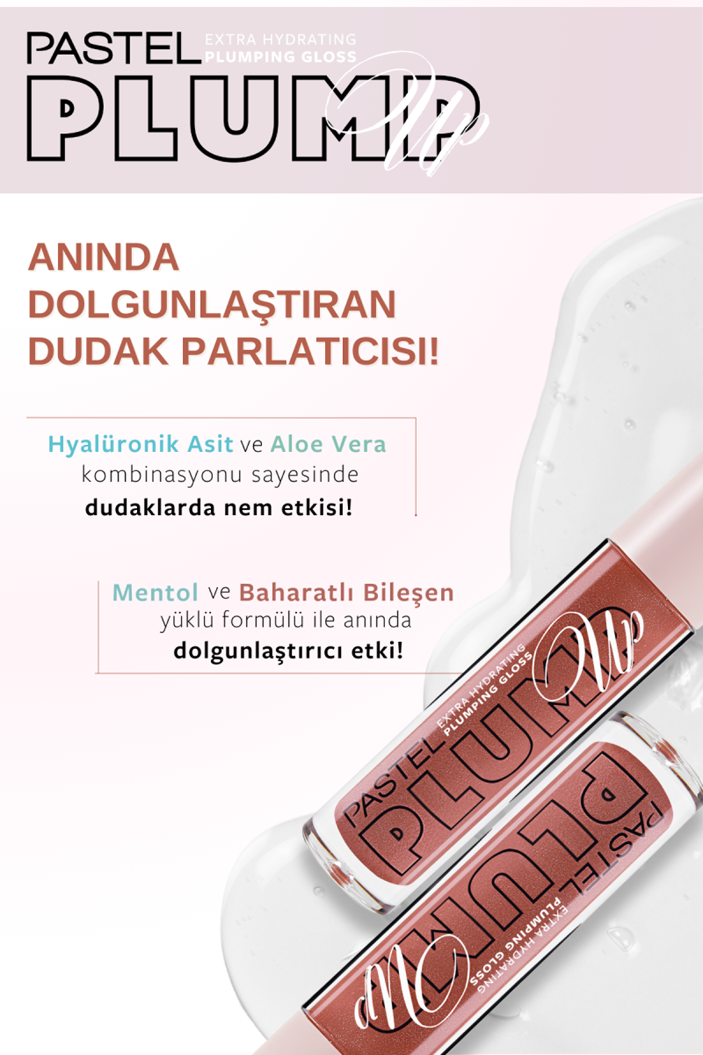 Pastel Plump Up Dolgunlaştıran Dudak Parlatıcısı 202 Loverdose & Lip To Cheek Tint Carmen5.3 ml - 9.6 ml
