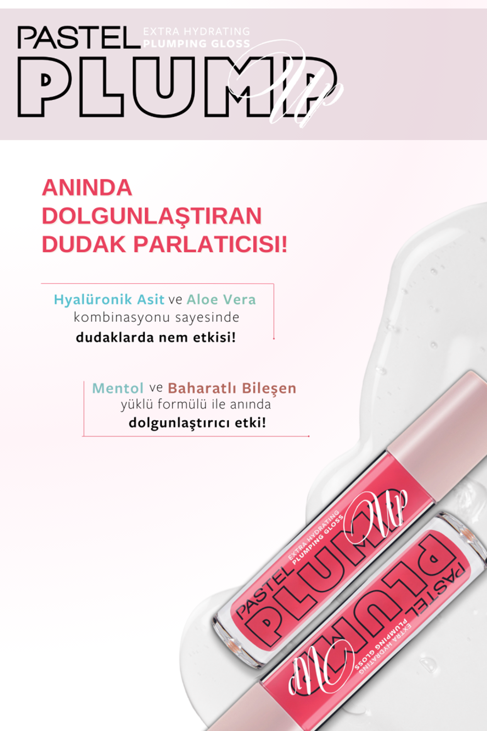 Pastel Plump Up Dolgunlaştıran Dudak Parlatıcısı 204 Spicy Sweet & Lip To Cheek Tint Carmen5.3 ml - 9.6 ml