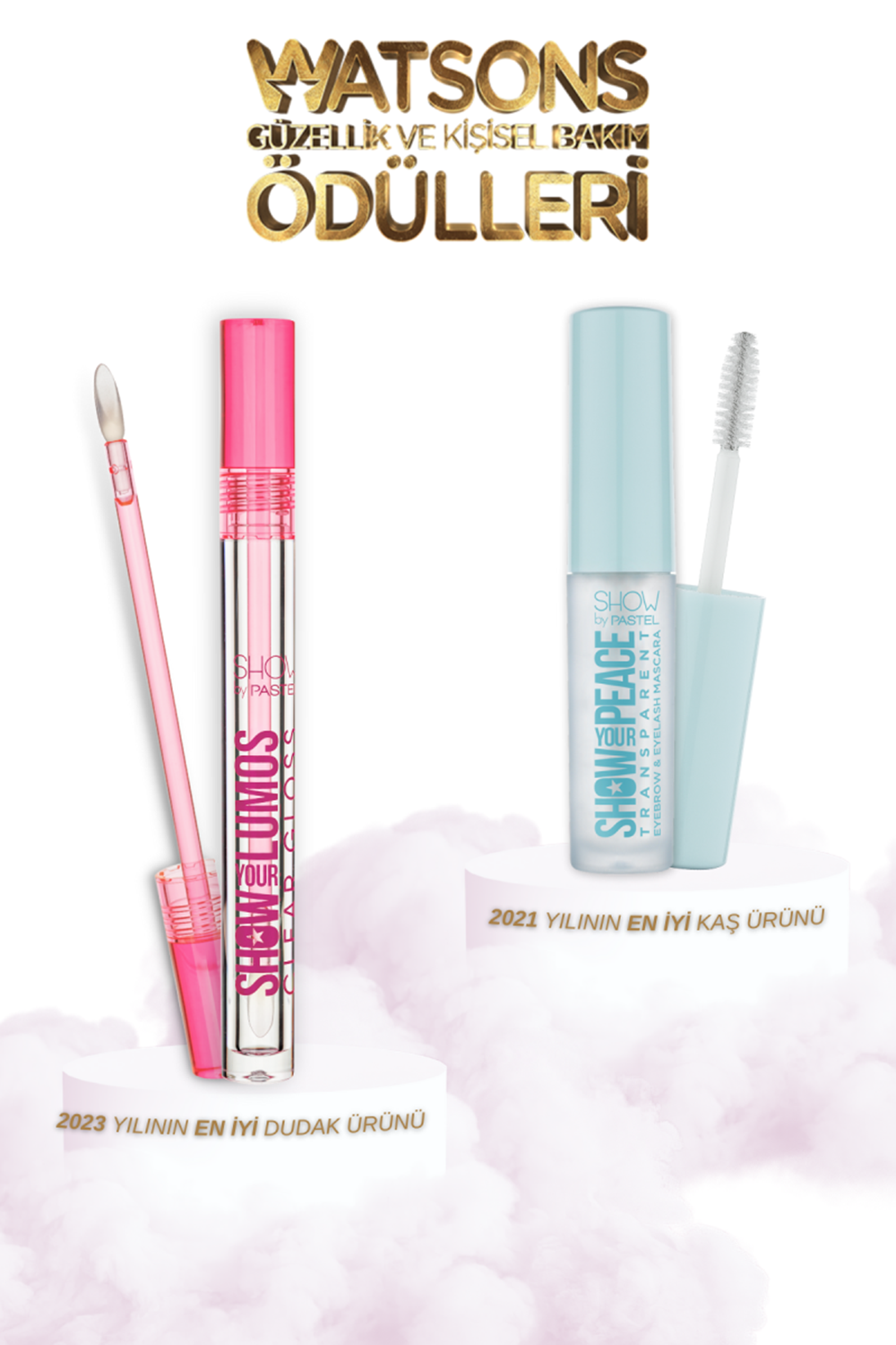 Show By Pastel Show Your Lumos Dudak Parlatıcısı & Show Your Peace Transparan Kaş ve Kirpik Maskarası2.3 ml - 4.5 g