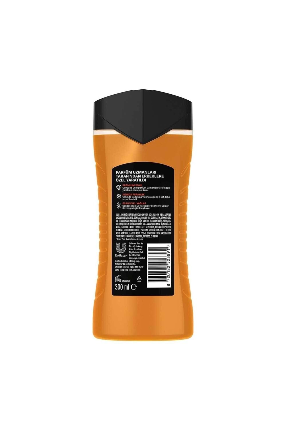 Axe Premium Collection Duş Jeli Copper Santal 3 in 1 Vücut Saç Yüz 300 ml