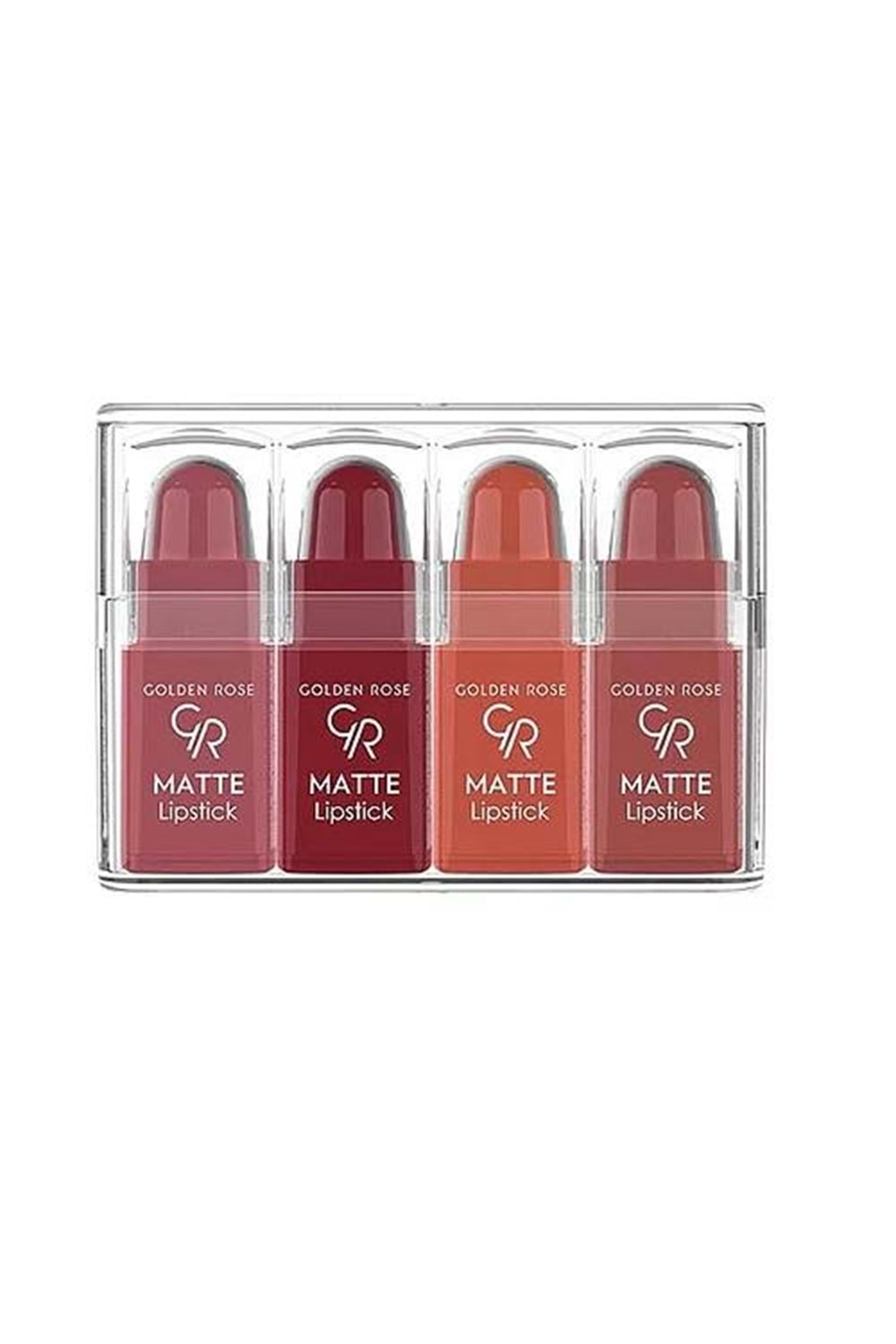 Golden Rose Matte Lipstick 4 Pcs Set Mix -3 Mix Collection Mat Ruj