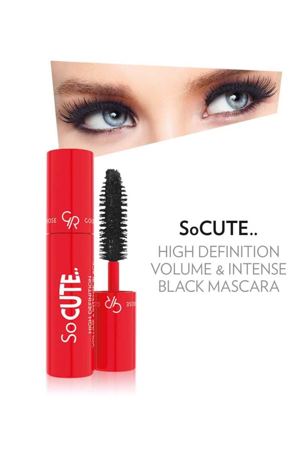 Golden Rose So Cute High Definition Volume Mascara - intense Black - Mini Maskara