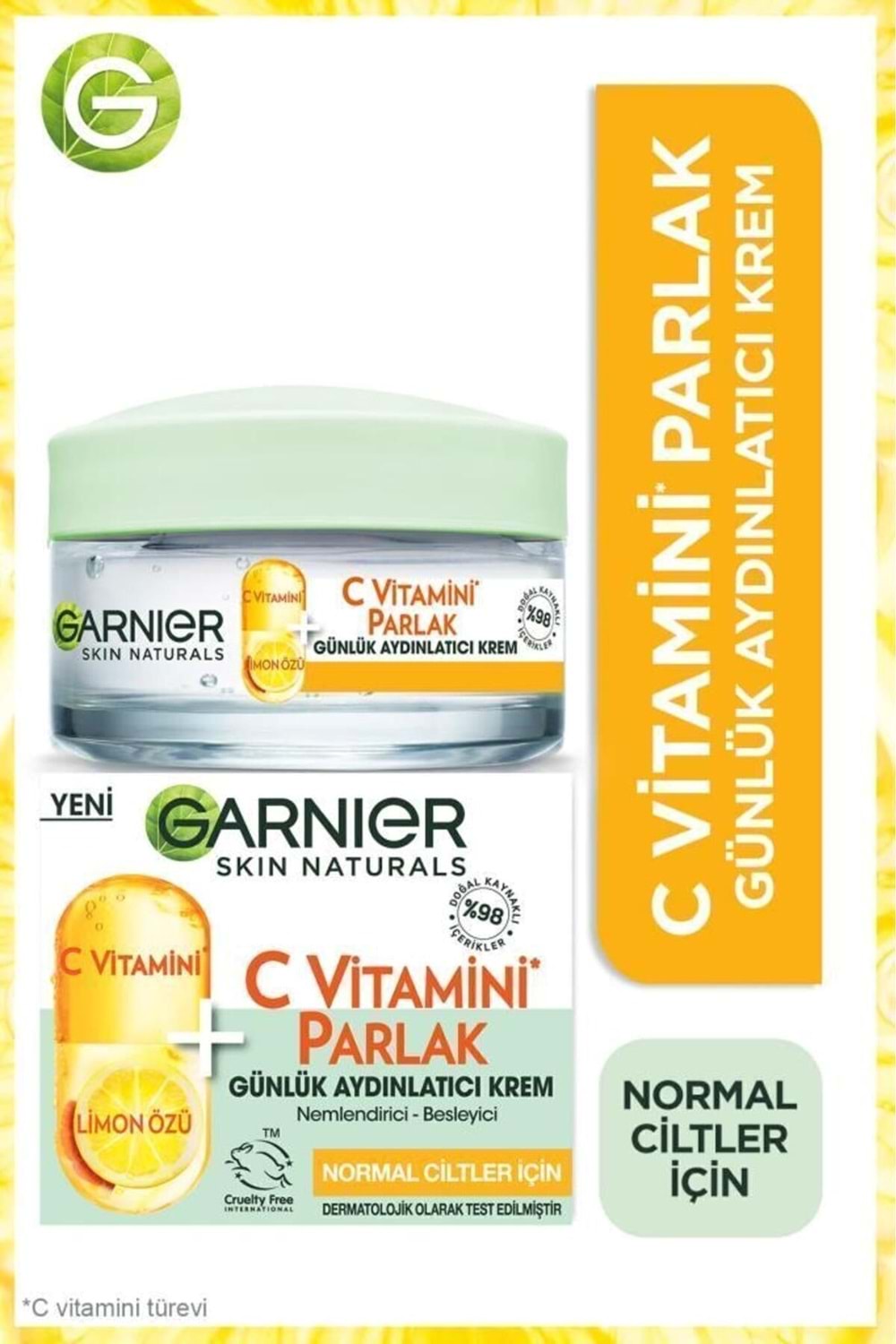 Garnier C Vitamini Parlak Günlük Aydınlatıcı Krem 50ML