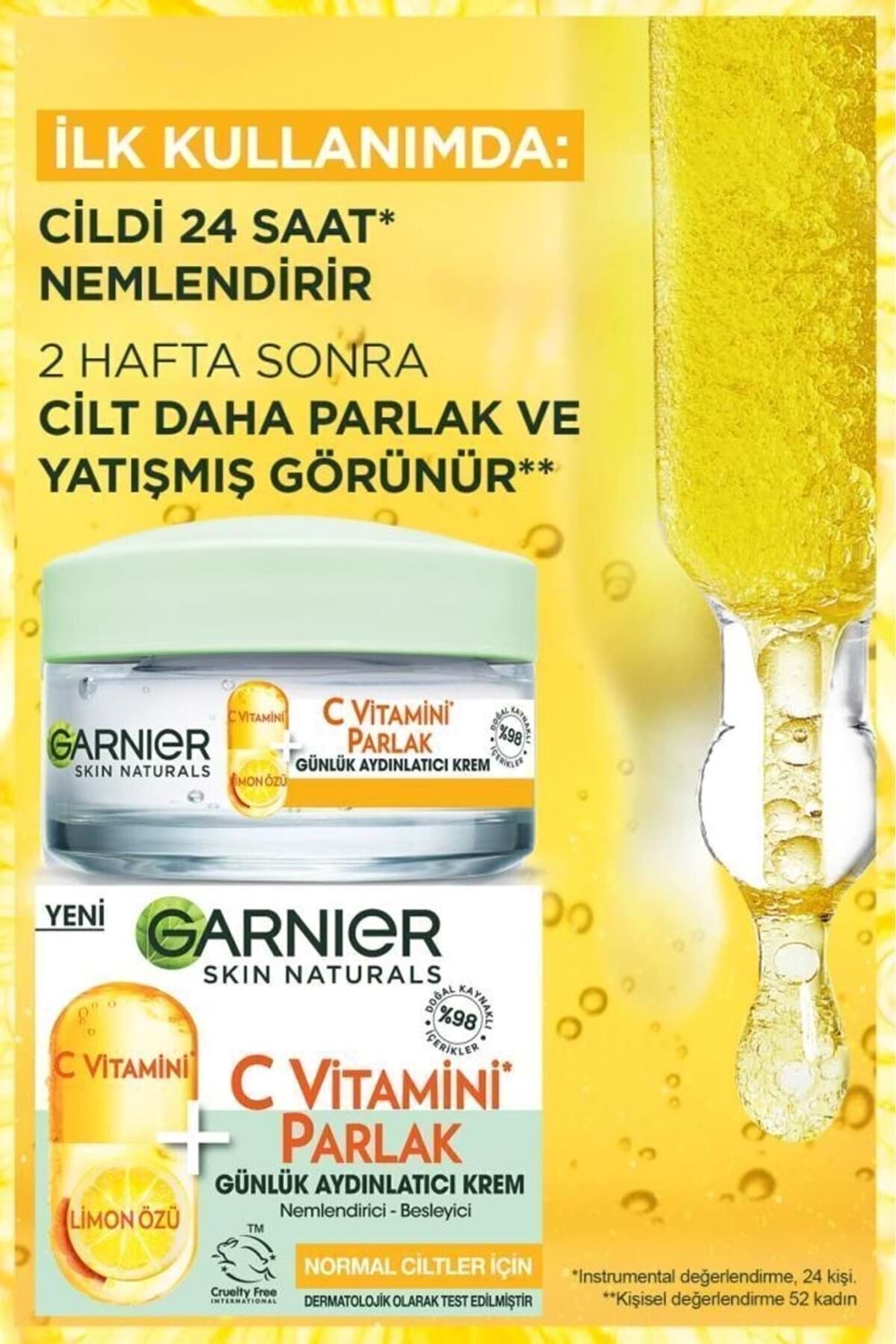 Garnier C Vitamini Parlak Günlük Aydınlatıcı Krem 50ML
