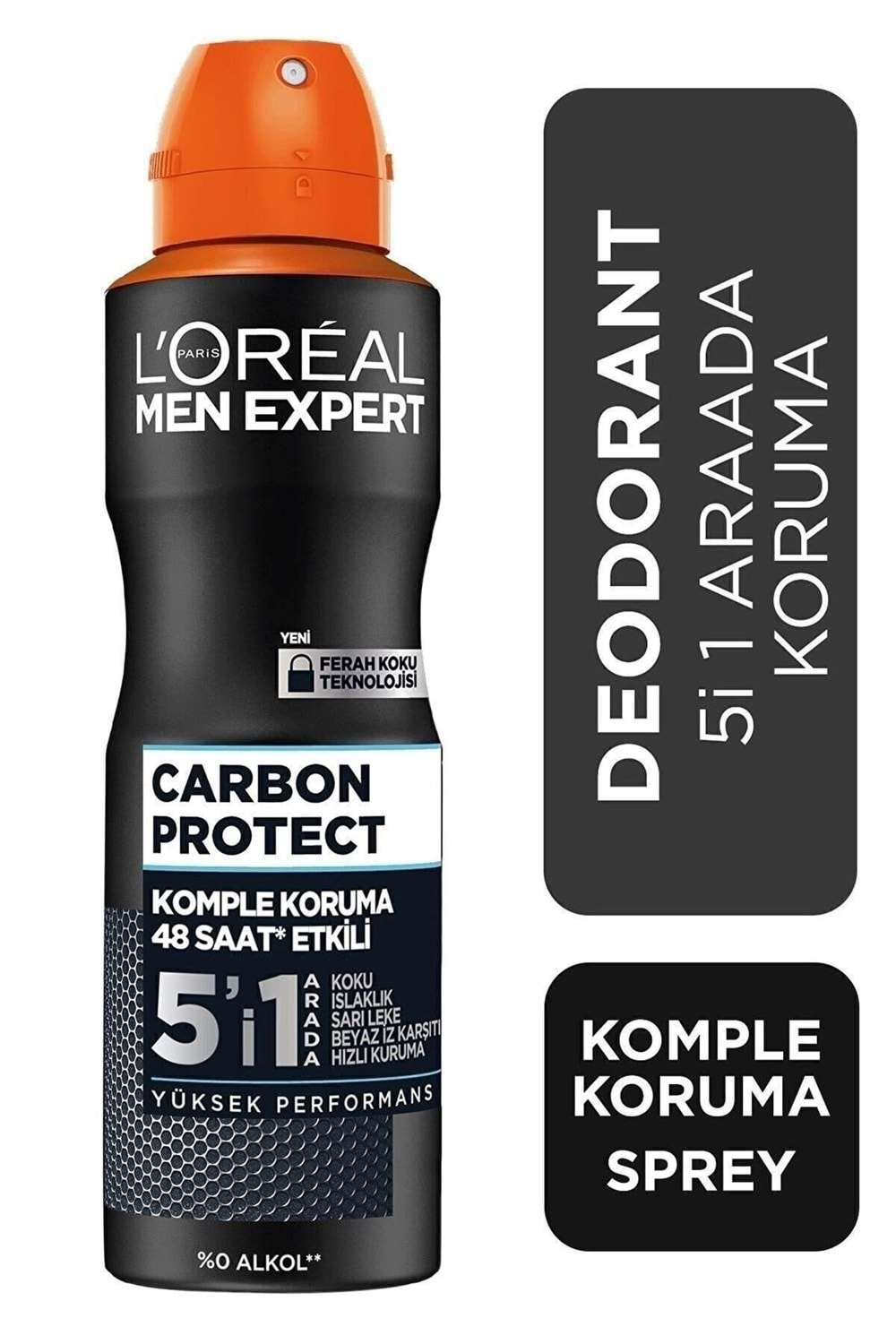 Loreal Paris Carbon Protect Anti Perspirant 5'i 1 Arada Erkek Sprey Deodorant 150ml