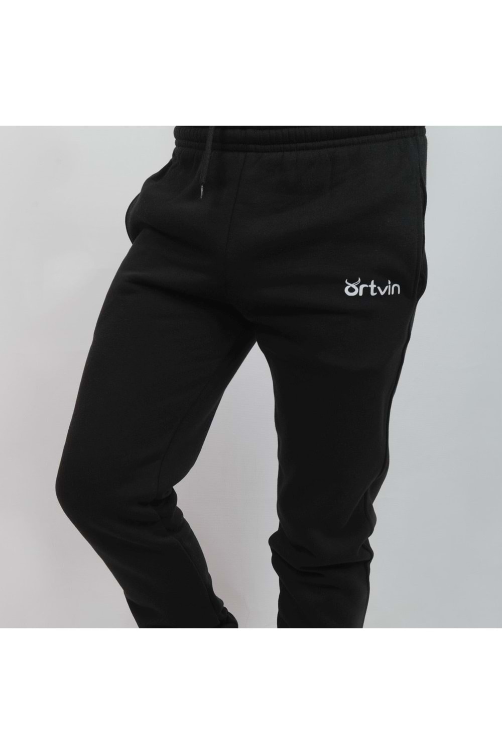 Artvin Logo Baskılı Eşofman Altı / Siyah XL Beden
