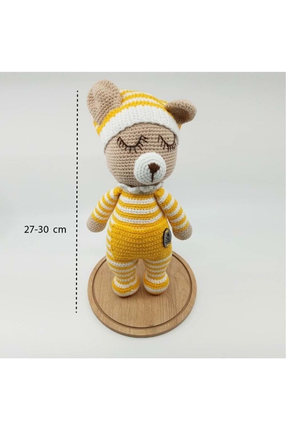 Artvin Amigurumi Organik Örgü Oyuncak Uyku Arkadaşım / Sarı