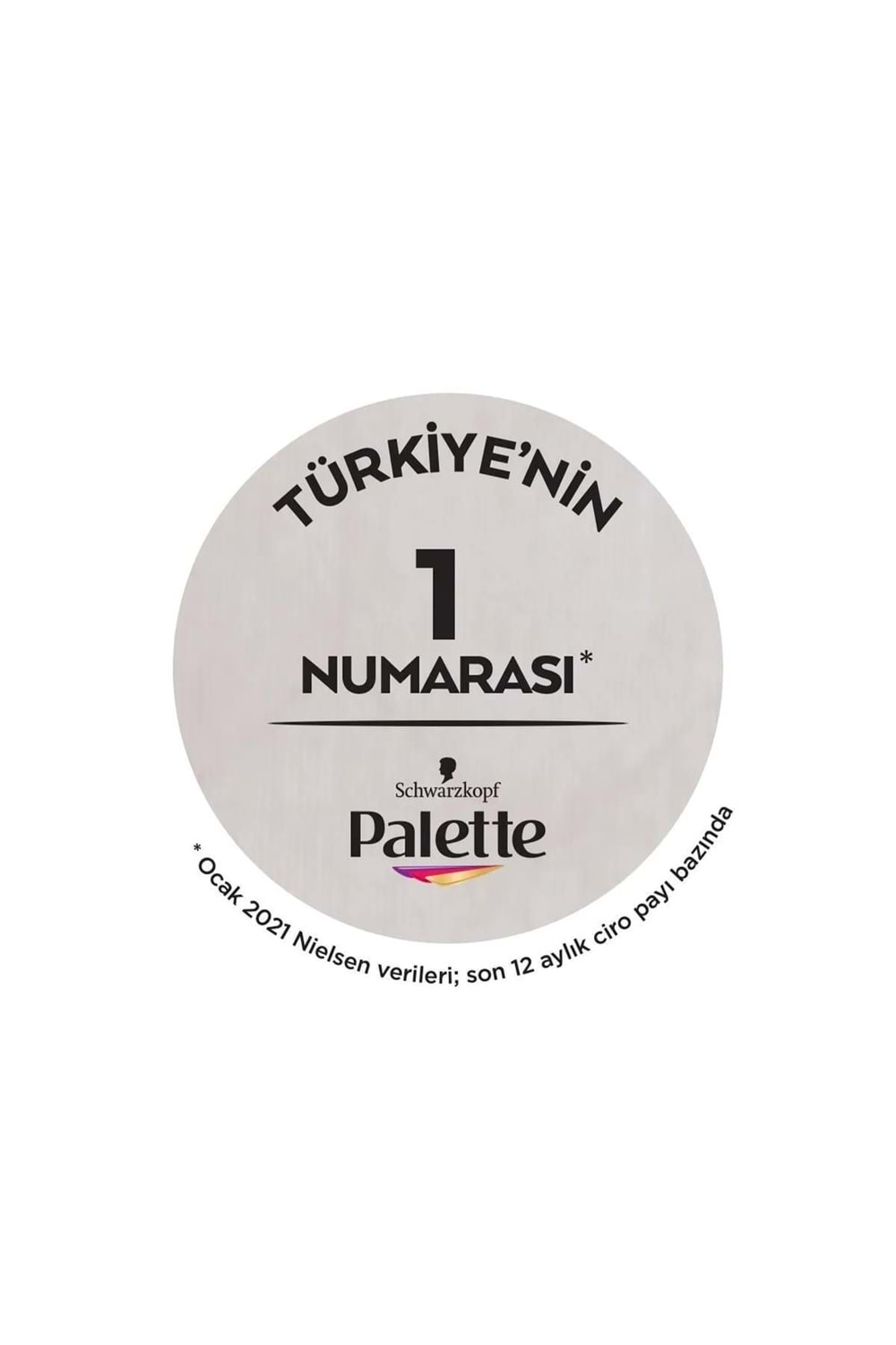 Palette Göz Alıcı Renkler Saç Boyası No : 1.0 Siyah