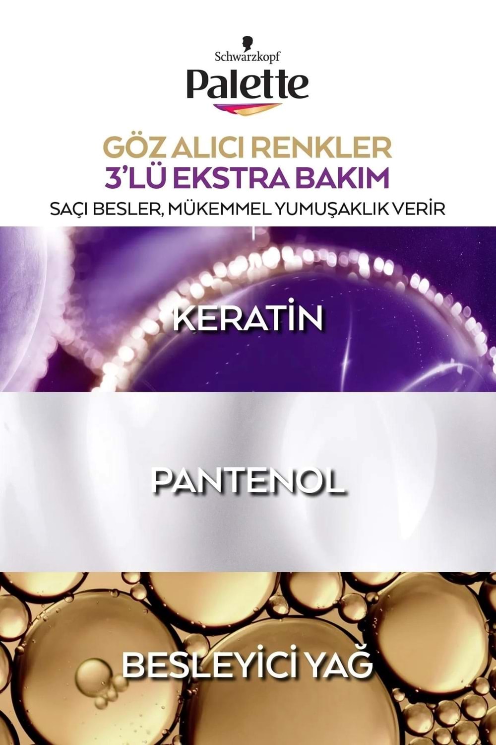 Palette Göz Alıcı Renkler Saç Boyası No : 1.0 Siyah