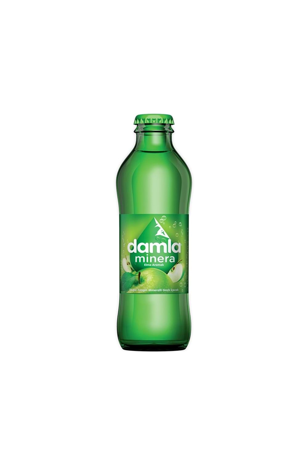 Damla Minera Elma Aromalı Zengin Minrealli Gazlı İçecek Şişe 200 ml.
