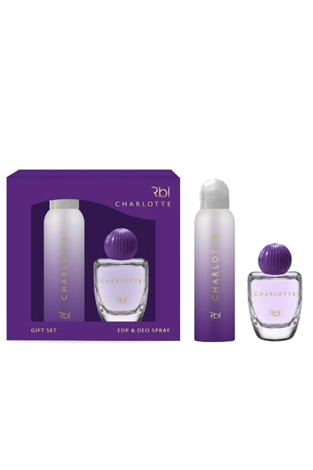 Rebul Charlotte - Kadın Parfüm Seti Parfüm 50 ml. + Deodorant 150 ml.
