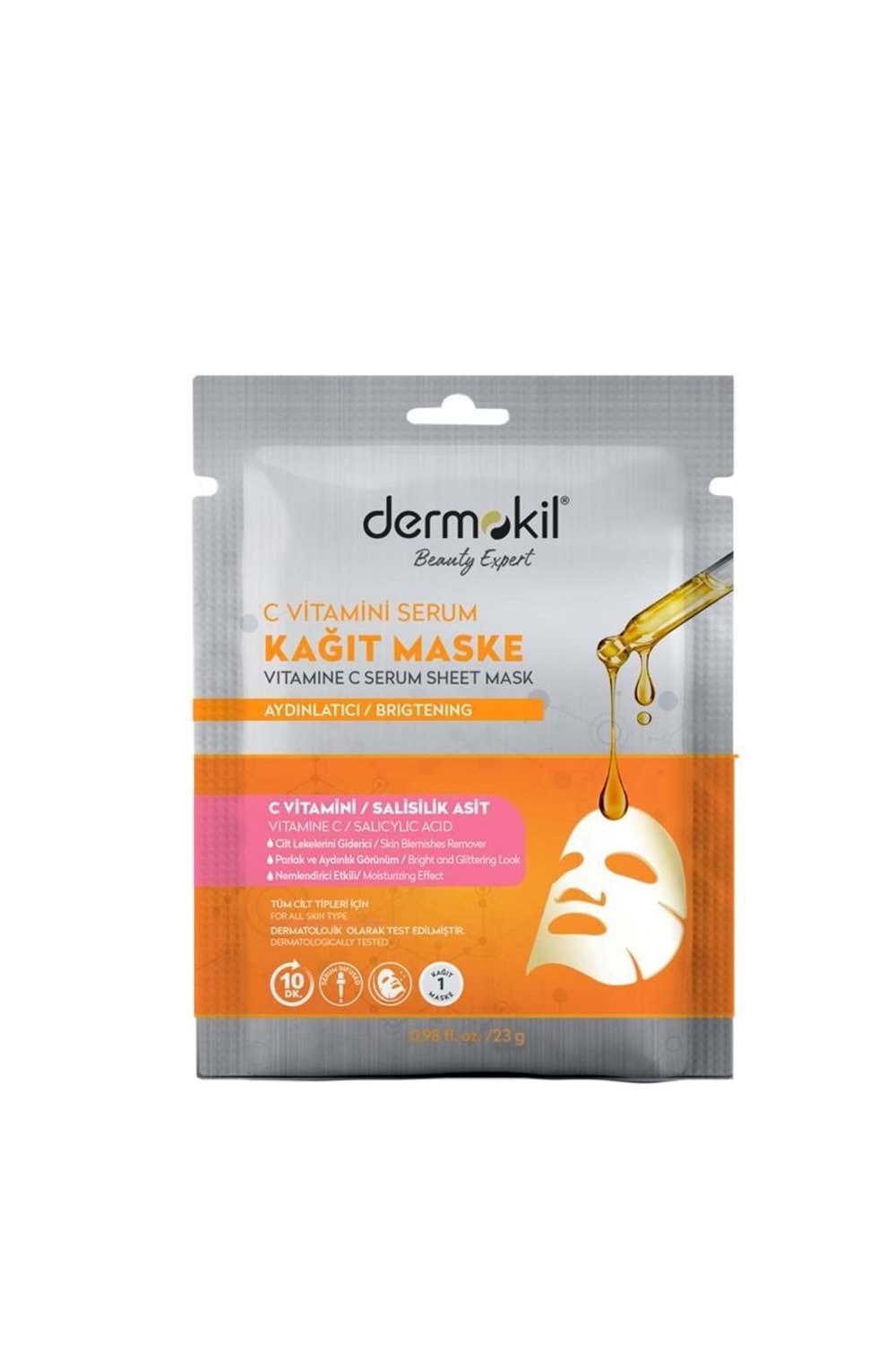 Dermokil Kağıt Maske C Vitaminli 28 gr.