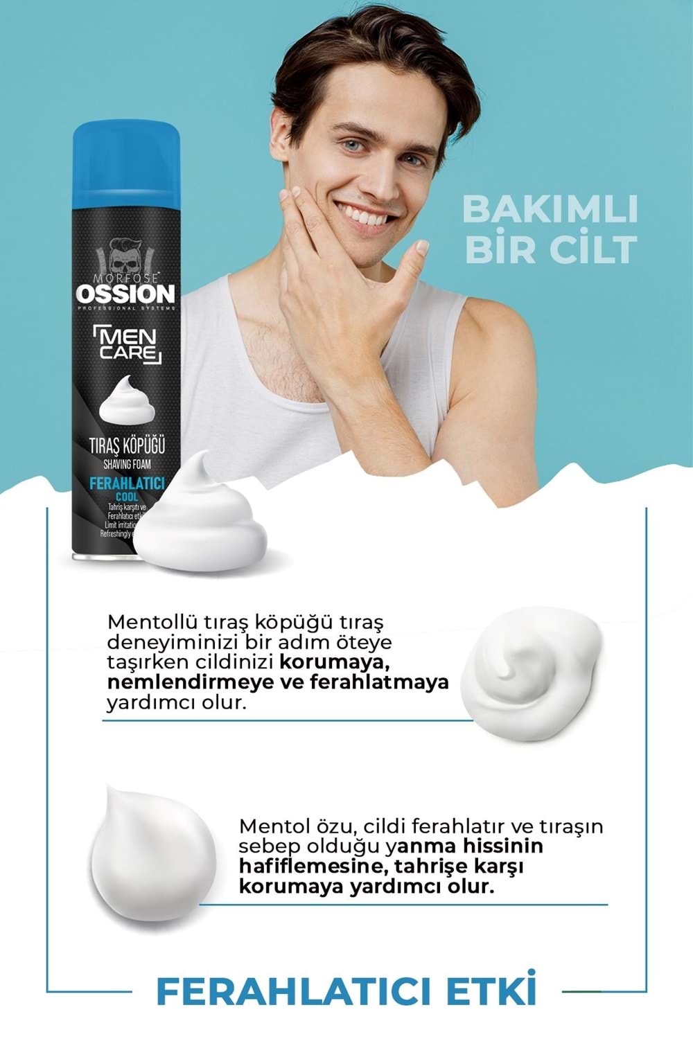 Morfose Ossion Ferahlatıcı Tıraş Köpüğü 200 ml