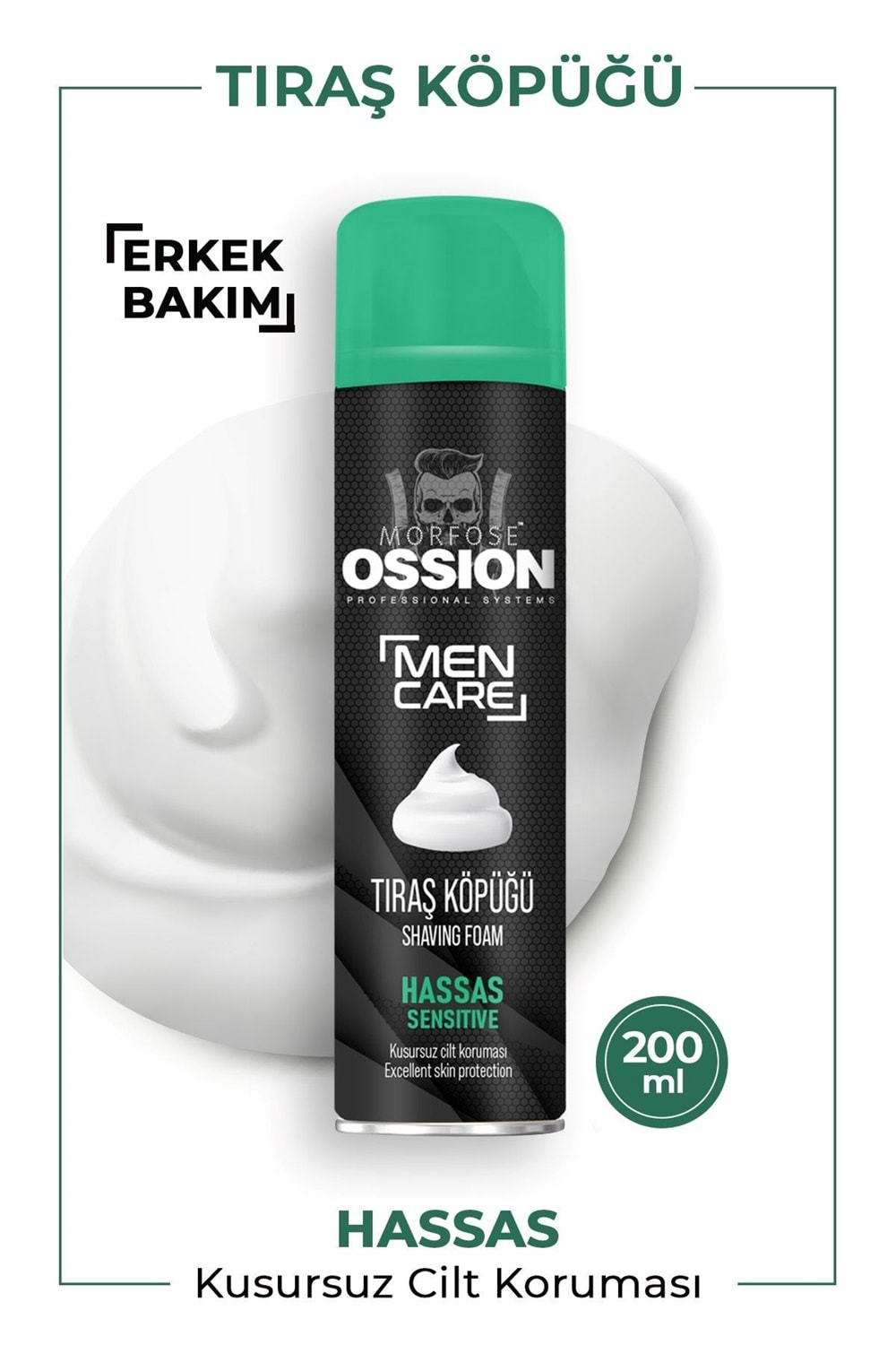 Morfose Ossion Hassas Ciltlere Özel Tıraş Köpüğü 200 ml