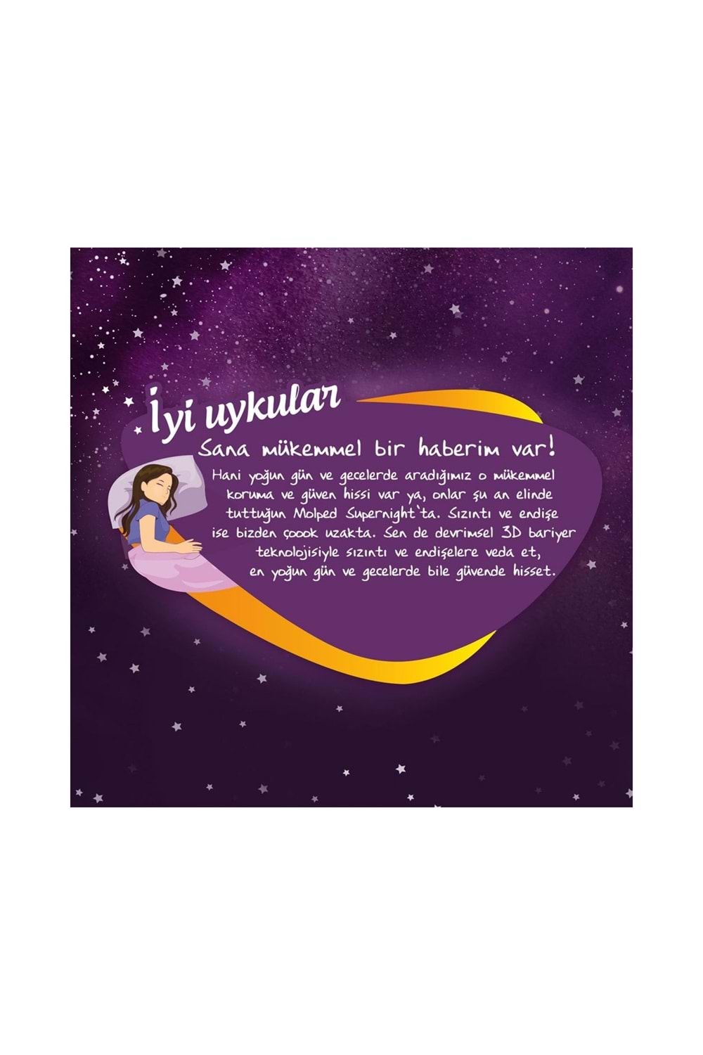Molped SuperNight Gece Dev Ultra Hijyenik Bariyer Koruma Eko 22'Li x 12 Paket - 1 Koli 264 Adet Ped