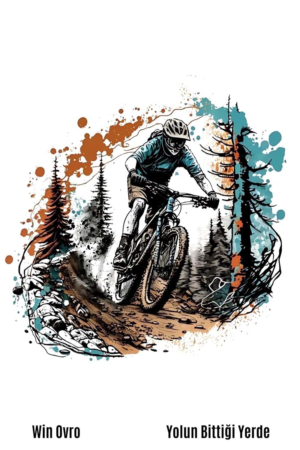 Win Ovro Premium Beyaz Porselen Hediye Kupa Bardak Çift Yön Baskı - Yolun Bittiği Yerde