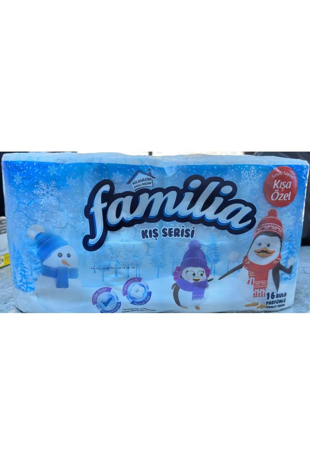 Familia Tuvalet Kağıdı Plus Ailenizin Akıllı Seçimi Kış Serisi Parfümlü 16'lı