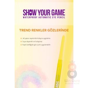 Pastel Show By Pastel Show Your Game Waterproof Gel Eye Pencil - Suya Dayanıklı Jel Göz Kalemi 401