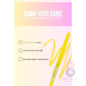 Pastel Show By Pastel Show Your Game Waterproof Gel Eye Pencil - Suya Dayanıklı Jel Göz Kalemi 401