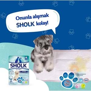 Sholk Hipoalerjenik Köpek Çiş Eğitim Pedi 60x90cm 10lu