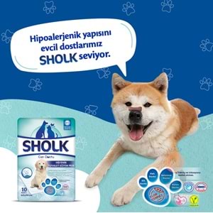 Sholk Hipoalerjenik Köpek Çiş Eğitim Pedi 60x90cm 10lu