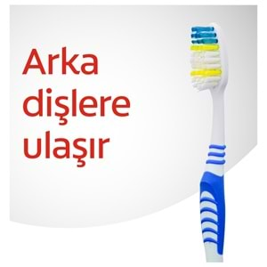 Colgate Extra Clean Dil Temizleyicili Arka Dişlere Uzanan Orta Diş Fırçası 1+1