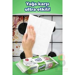 Solo Tüm Yüzeyler Islak Temizleme Havlusu Xl 80 Yaprak