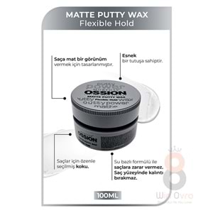 Morfose Ossion Flexible Hold Putty Kremsi Mat Wax 100 ml