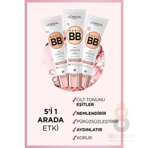 Loreal Paris Magic BB Renkli Nemlendirici Krem - Medium Light